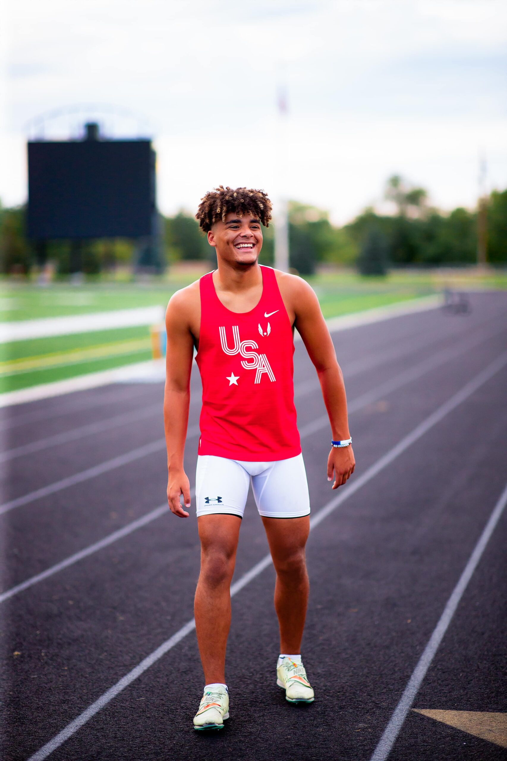 Track and Field Jumping Senior Pictures Omaha